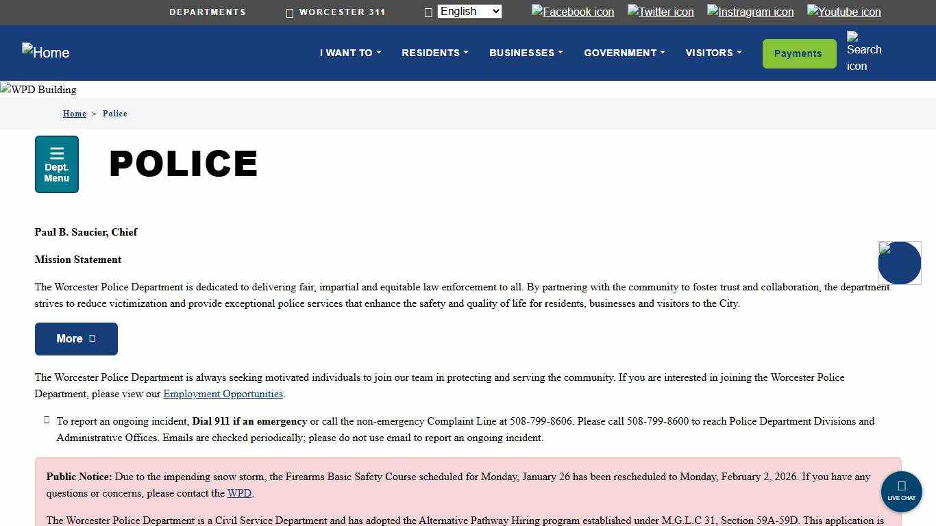 Police City of Worcester